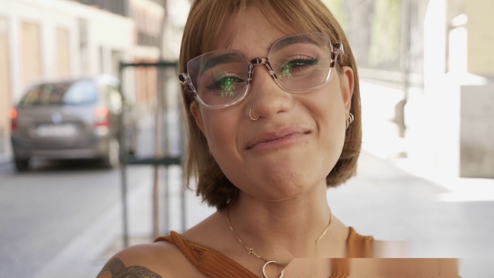 Colombian Beauty's First Cum Swallow