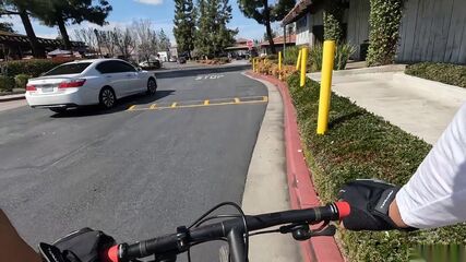Biking Latina POV Facial